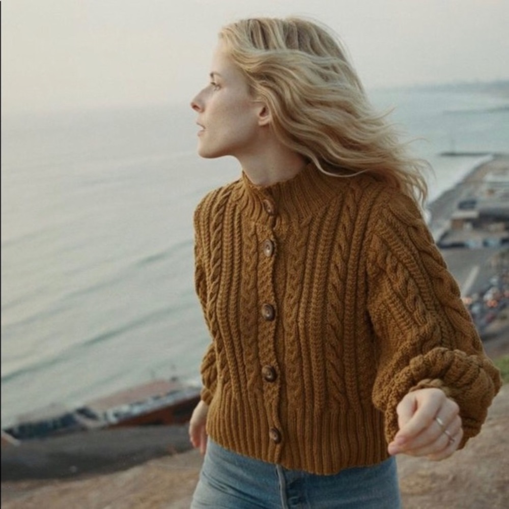 rare ✨ doen knit sweater cardigan xs/s
